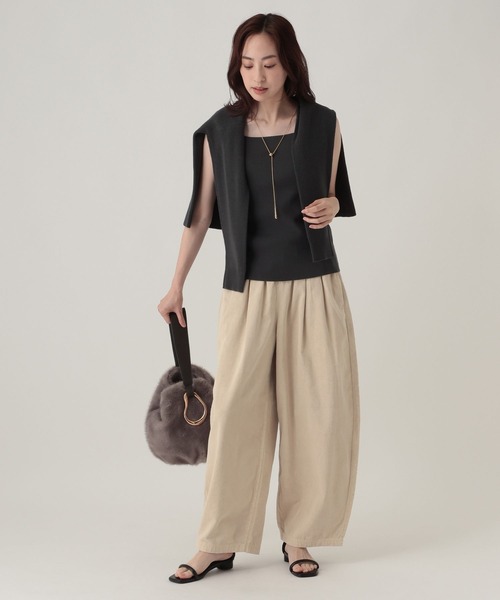 Elura(エルーラ)の「コーデュロイワイドパンツ/1049454(その他パンツ・レディース・ピンク/オフホワイト/チャコールグレー・FREE)」の6枚目の写真