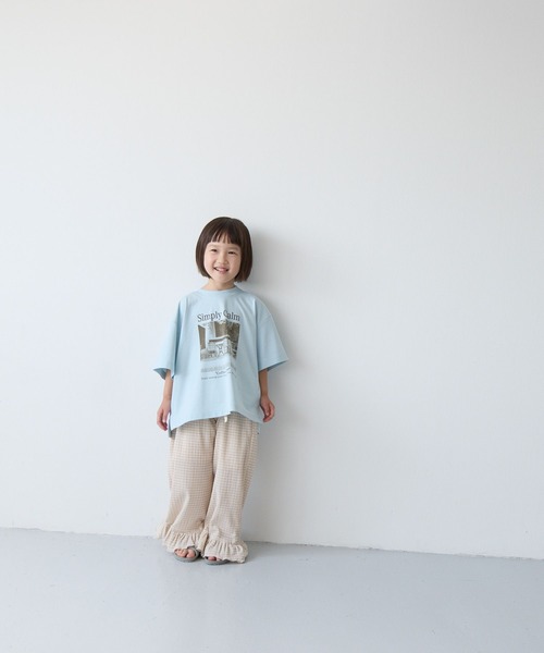 LOWRYS FARM（ローリーズファーム）の「チェックスソフリルパンツ　1051090（その他パンツ・キッズ・アイボリー/イエロー/ブラック・110cm/120cm/130cm/140cm/150cm）」の4枚目の写真