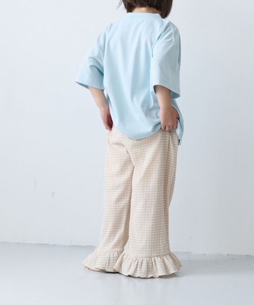 LOWRYS FARM（ローリーズファーム）の「チェックスソフリルパンツ　1051090（その他パンツ・キッズ・アイボリー/イエロー/ブラック・110cm/120cm/130cm/140cm/150cm）」の7枚目の写真