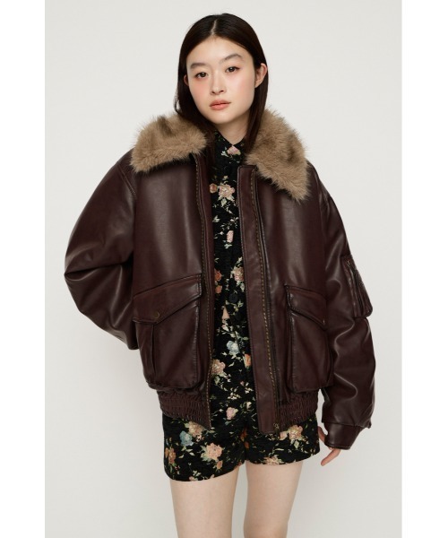SLY WASHED PUFFER BZ ウォッシュドパッファーブルゾンブラウン WASHED PUFFER BZ ウォッシュドパッファーブルゾン 秋服 冬服