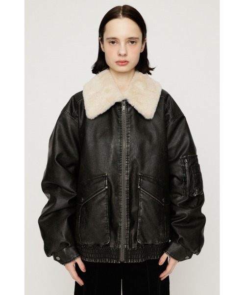 SLY（スライ）の「【26AW受注会大人気アウター！】WASHED PUFFER BZ ウォッシュドパッファーブルゾン 秋服 冬服（ブルゾン・レディース・ブラウン系その他2/ダークブラック/ベージュ系その他/バーガンディー/ブラック・FREE）」の11枚目の写真