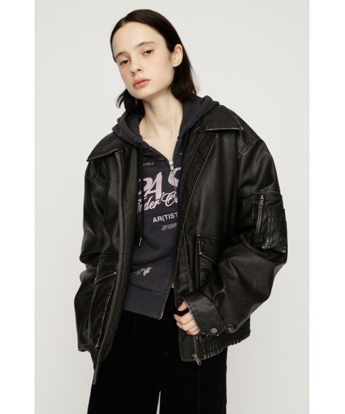 SLY（スライ）の「【26AW受注会大人気アウター！】WASHED PUFFER BZ ウォッシュドパッファーブルゾン 秋服 冬服（ブルゾン・レディース・ブラウン系その他2/ダークブラック/ベージュ系その他/バーガンディー/ブラック・FREE）」の12枚目の写真
