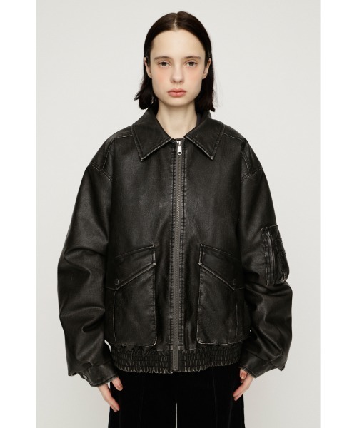 SLY（スライ）の「【26AW受注会大人気アウター！】WASHED PUFFER BZ ウォッシュドパッファーブルゾン 秋服 冬服（ブルゾン・レディース・ブラウン系その他2/ダークブラック/ベージュ系その他/バーガンディー/ブラック・FREE）」の14枚目の写真