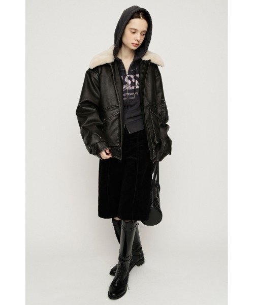 SLY（スライ）の「【26AW受注会大人気アウター！】WASHED PUFFER BZ ウォッシュドパッファーブルゾン 秋服 冬服（ブルゾン・レディース・ブラウン系その他2/ダークブラック/ベージュ系その他/バーガンディー/ブラック・FREE）」の16枚目の写真