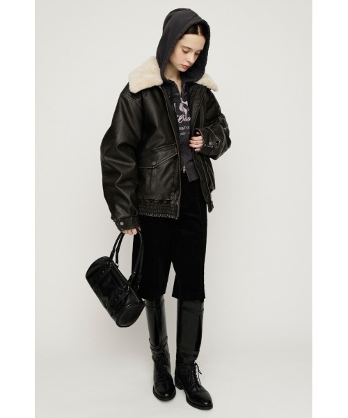 SLY（スライ）の「【26AW受注会大人気アウター！】WASHED PUFFER BZ ウォッシュドパッファーブルゾン 秋服 冬服（ブルゾン・レディース・ブラウン系その他2/ダークブラック/ベージュ系その他/バーガンディー/ブラック・FREE）」の17枚目の写真