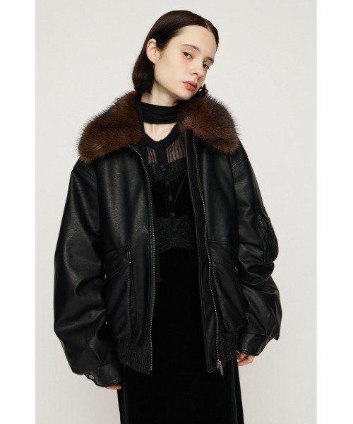SLY（スライ）の「【26AW受注会大人気アウター！】WASHED PUFFER BZ ウォッシュドパッファーブルゾン 秋服 冬服（ブルゾン・レディース・ブラウン系その他2/ダークブラック/ベージュ系その他/バーガンディー/ブラック・FREE）」の22枚目の写真