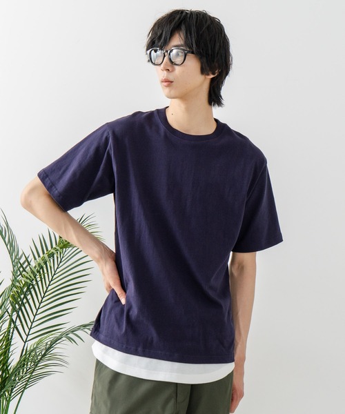 DISCUS(ディスカス)の「【DISCUS/ディスカス】【USAコットン100%】 ワッペンロゴ刺繍 クルーネック半袖Tシャツ 無地 レギュラーシルエット 吸湿性 通気性 アメカジ ストリート スポーツテイスト ユニセックス(Tシャツ/カットソー・メンズ・ブラック/ネイビー/グレー・MEDIUM/LARGE/X-LARGE)」の19枚目の写真
