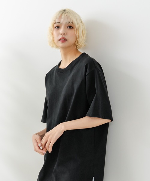 DISCUS(ディスカス)の「【DISCUS/ディスカス】【USAコットン100%】 ワッペンロゴ刺繍 クルーネック半袖Tシャツ 無地 レギュラーシルエット 吸湿性 通気性 アメカジ ストリート スポーツテイスト ユニセックス(Tシャツ/カットソー・メンズ・ブラック/ネイビー/グレー・MEDIUM/LARGE/X-LARGE)」の10枚目の写真