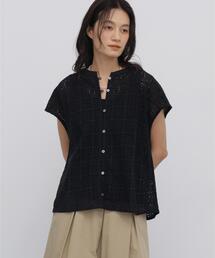 human woman（ヒューマンウーマン）の「◆【清涼アイテム】インドコットンアイレット刺繍ブラウス（シャツ/ブラウス）」