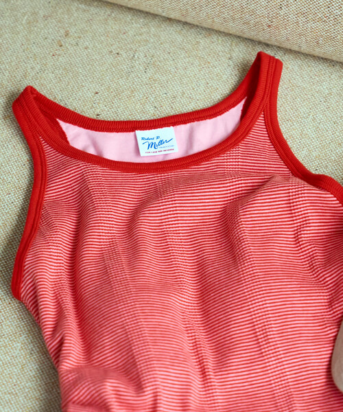 FREAK'S STORE（フリークスストア）の「MILLER/ミラー Panel Rib America Sleeve Tank/パネルリブ アメスリタンクトップ/カップ付きタンクトップ（タンクトップ・レディース・ダークブラウン/チャコール/レッド・ﾌﾘ-）」の3枚目の写真