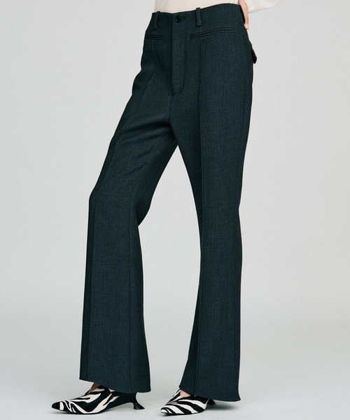PRANK PROJECT(プランクプロジェクト)の「【2026Autumn Pre-Order】ハイウエストスリムフレアパンツ / High-Waist Slim Flare Pants(その他パンツ・レディース・ブラック/チャコールグレー・38/36)」の13枚目の写真