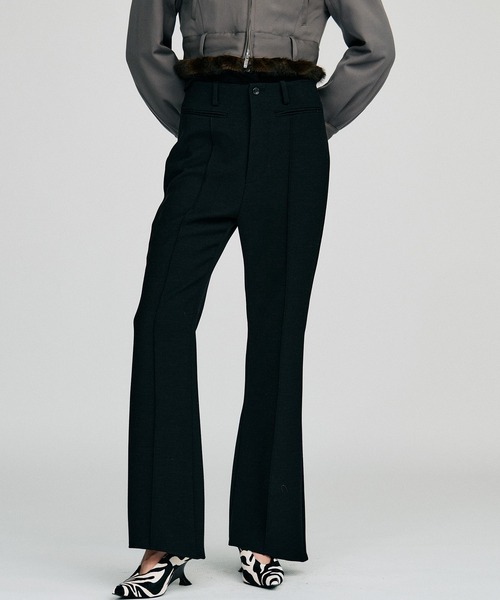 PRANK PROJECT(プランクプロジェクト)の「【2026Autumn Pre-Order】ハイウエストスリムフレアパンツ / High-Waist Slim Flare Pants(その他パンツ・レディース・ブラック/チャコールグレー・38/36)」の16枚目の写真