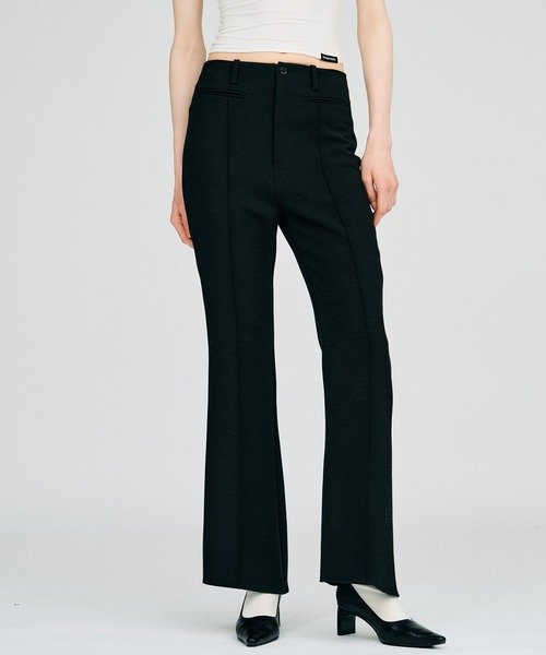 PRANK PROJECT(プランクプロジェクト)の「【2026Autumn Pre-Order】ハイウエストスリムフレアパンツ / High-Waist Slim Flare Pants(その他パンツ・レディース・ブラック/チャコールグレー・38/36)」の17枚目の写真
