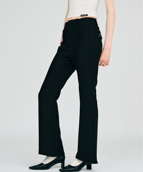 PRANK PROJECT(プランクプロジェクト)の「【2026Autumn Pre-Order】ハイウエストスリムフレアパンツ / High-Waist Slim Flare Pants(その他パンツ・レディース・ブラック/チャコールグレー・38/36)」の18枚目の写真