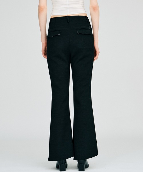 PRANK PROJECT(プランクプロジェクト)の「【2026Autumn Pre-Order】ハイウエストスリムフレアパンツ / High-Waist Slim Flare Pants(その他パンツ・レディース・ブラック/チャコールグレー・38/36)」の19枚目の写真