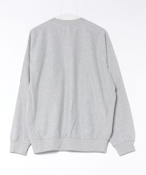 coca(coca)(コカ)の「スウェット風カレッジプリントワイドロンT(Tシャツ/カットソー・メンズ・ライトグレー/チャコール/ダークグリーン/ネイビー・XL/L/M)」の5枚目の写真