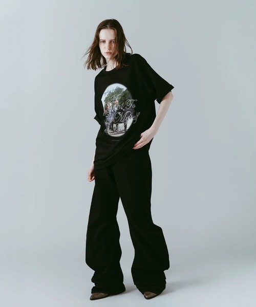 Knuth Marf（クヌースマーフ）の「rhinestone graphic tee(unisex)（Tシャツ/カットソー・レディース・ブラック/ブラウン・FREE）」の6枚目の写真