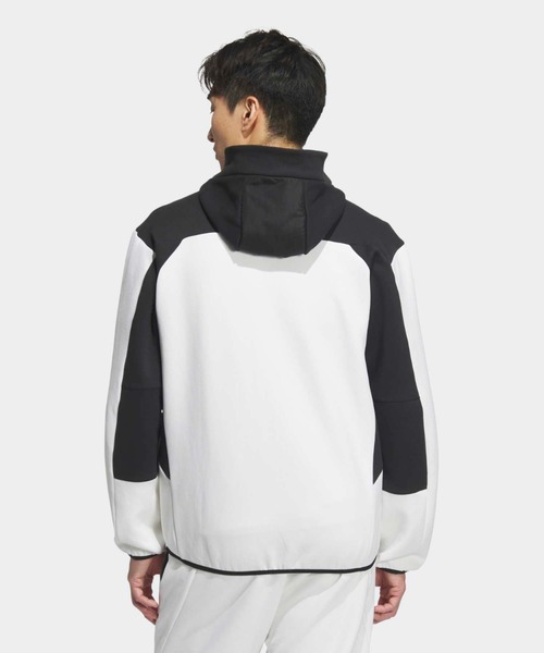 adidas(アディダス)の「アディダスアダプテーション レギュラーフィット フード付きフルジップトラックトップ / ジャージ / アディダス adidas(マウンテンパーカー・メンズ・ホワイト・XX-LARGE/MEDIUM/LARGE/3XL/X-SMALL/X-LARGE/SMALL)」の2枚目の写真
