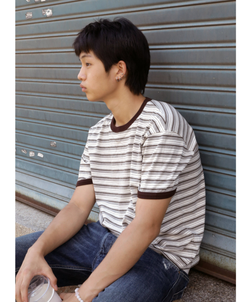 TWOSPC(トゥースペイス)の「ベーシックリンガーTシャツ(Tシャツ/カットソー・レディース・その他・0/1/2)」の3枚目の写真