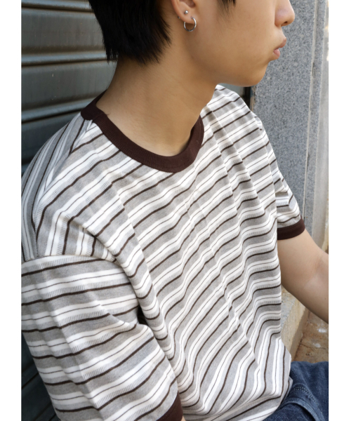 TWOSPC(トゥースペイス)の「ベーシックリンガーTシャツ(Tシャツ/カットソー・レディース・その他・0/1/2)」の4枚目の写真