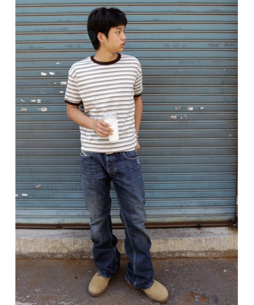 TWOSPC(トゥースペイス)の「ベーシックリンガーTシャツ(Tシャツ/カットソー・レディース・その他・0/1/2)」の5枚目の写真