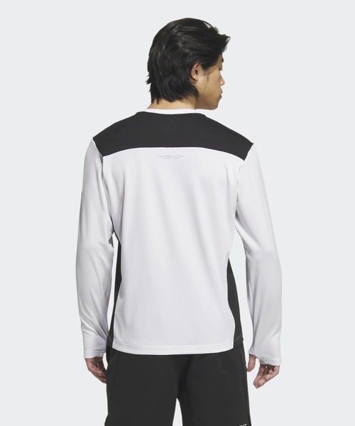 adidas（アディダス）の「アディダスアダプテーション レギュラーフィット 長袖Tシャツ / ロンT / アディダス adidas（Tシャツ/カットソー・メンズ・ホワイト・X-LARGE/XX-LARGE/3XL/LARGE/MEDIUM/SMALL/X-SMALL）」の2枚目の写真