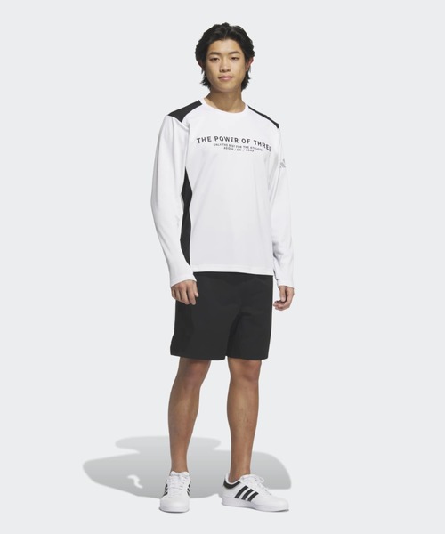 adidas（アディダス）の「アディダスアダプテーション レギュラーフィット 長袖Tシャツ / ロンT / アディダス adidas（Tシャツ/カットソー・メンズ・ホワイト・X-LARGE/XX-LARGE/3XL/LARGE/MEDIUM/SMALL/X-SMALL）」の3枚目の写真