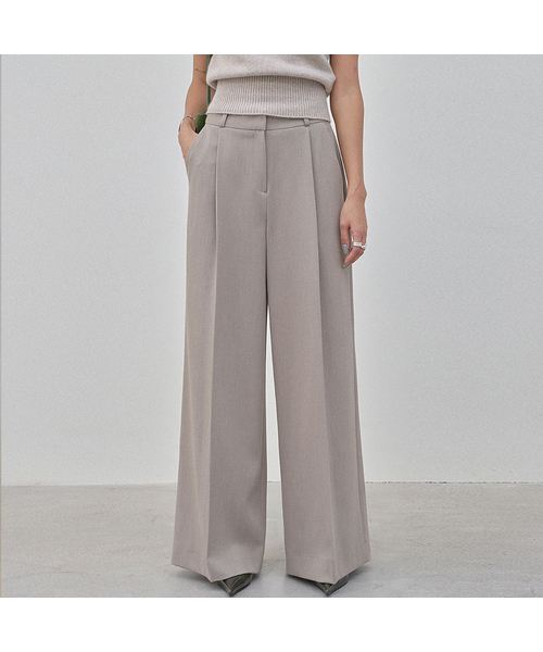 MEMUA(メムア)の「ポイズオータムマキシワイドスラックス(スラックス・レディース・ベージュ/チャコール/ブラック・LARGE/MEDIUM)」の3枚目の写真