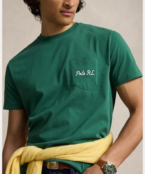 POLO RALPH LAUREN（ポロ ラルフ ローレン）の「クラシック フィット Polo ベア ジャージー Tシャツ（Tシャツ/カットソー・メンズ・グリーン・S/M/L/XS/XL）」の4枚目の写真