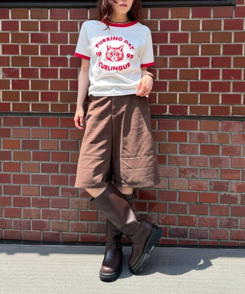 w closet(ダブルクローゼット)の「ベルト付きロングブーツ(ブーツ・レディース・ブラック/ブラウン・MEDIUM/LARGE)」の11枚目の写真