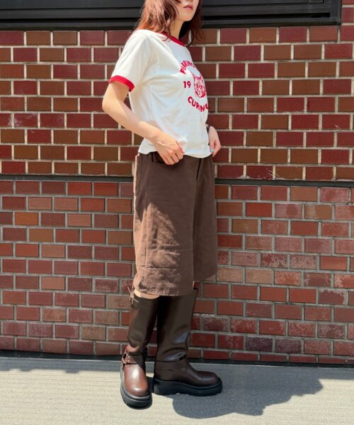 w closet(ダブルクローゼット)の「ベルト付きロングブーツ(ブーツ・レディース・ブラック/ブラウン・MEDIUM/LARGE)」の12枚目の写真