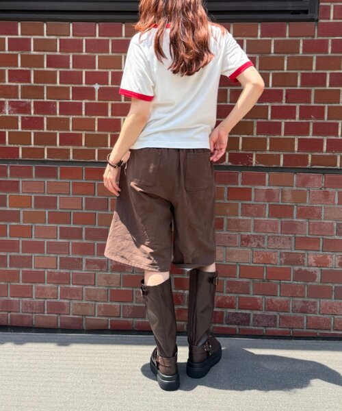 w closet(ダブルクローゼット)の「ベルト付きロングブーツ(ブーツ・レディース・ブラック/ブラウン・MEDIUM/LARGE)」の13枚目の写真
