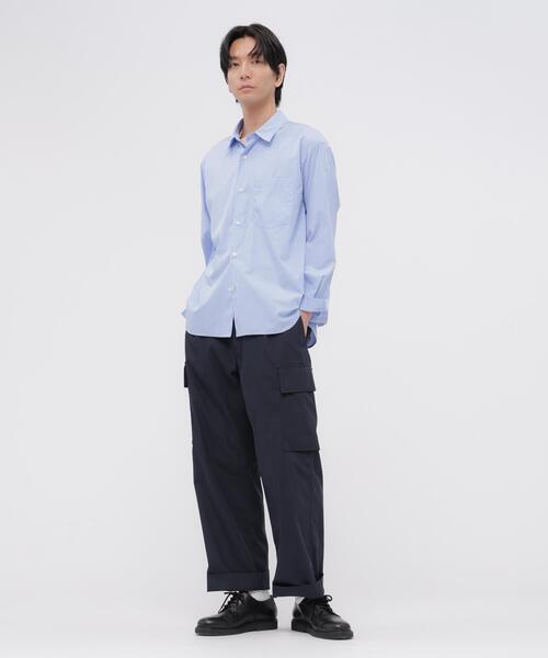 MARGARET HOWELL(マーガレットハウエル)の「COMPACT COTTON END ON END(シャツ/ブラウス・メンズ・ブルー・LARGE/MEDIUM/SMALL)」の5枚目の写真