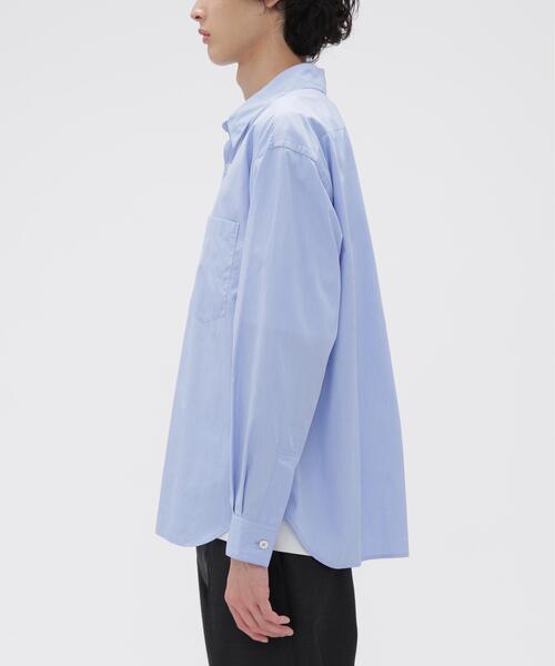 MARGARET HOWELL(マーガレットハウエル)の「COMPACT COTTON END ON END(シャツ/ブラウス・メンズ・ブルー・LARGE/MEDIUM/SMALL)」の6枚目の写真