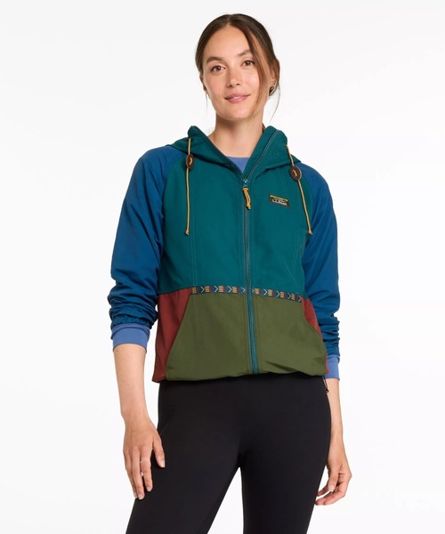 L.L.Bean(エルエルビーン)の「マウンテン・クラシック・フルジップ・ジャケット、マルチカラー 米国フィット・プチ(マウンテンパーカー・レディース・グリーン系その他・X-SMALL/LARGE/MEDIUM/SMALL)」の2枚目の写真