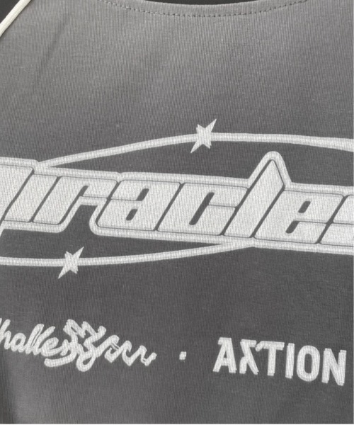 GORGE（ゴージ）の「ラインラグラン ロゴトップス｜全3色（Tシャツ/カットソー・レディース・オフホワイト/チャコール/ピンク・F）」の21枚目の写真