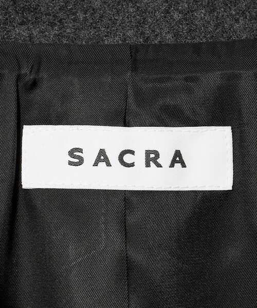 SACRA(サクラ)の「<SACRA>フラノ ダブル ジャケット(テーラードジャケット・レディース・ダークグレー・38)」の10枚目の写真
