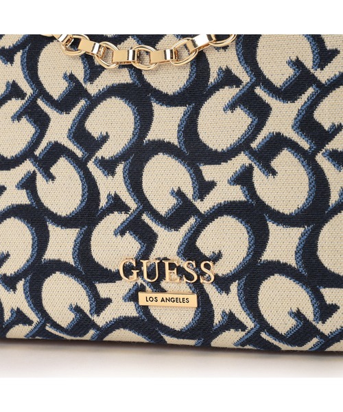 Guess（ゲス）の「NEWPORT Bucket Crossbody（ショルダーバッグ・レディース・ホワイト/ネイビー・ONE SIZE）」の8枚目の写真