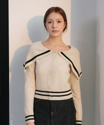 Wool Calla Slim Knit Cardigan (Beige)