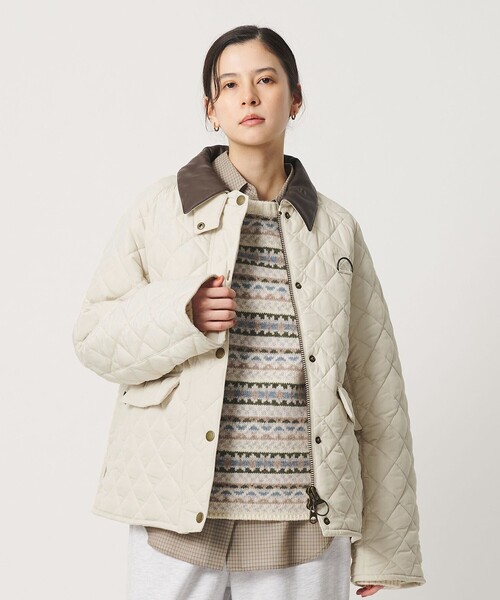 Barbour(バブアー)の「【別注】<Barbour>SPEY キルティングジャケット(その他アウター・レディース・ブラック/ナチュラル・36/38)」の2枚目の写真