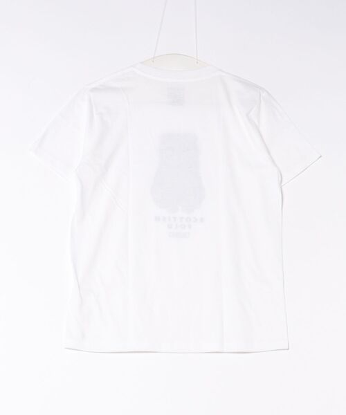 Moftique(モフティック)の「Moftique(モフティック) エントリーモデル 半袖Tシャツ アニマル スコティッシュフォールド 猫 キャット ペット インクジェットプリント 褪せ感 4.0オンス 薄手 トップス カットソー 夏 カジュアル レディース ユニセックス(Tシャツ/カットソー・レディース・ホワイト・S)」の2枚目の写真