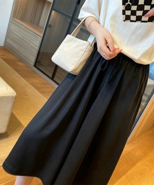 Miniministore(ミニミニストア)の「ワイドパンツ ガウチョパンツ レディース(その他パンツ・レディース・ベージュ/ブラック・FREE)」の8枚目の写真