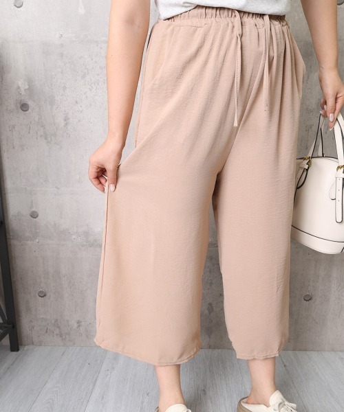 Miniministore(ミニミニストア)の「ワイドパンツ ガウチョパンツ レディース(その他パンツ・レディース・ベージュ/ブラック・FREE)」の12枚目の写真