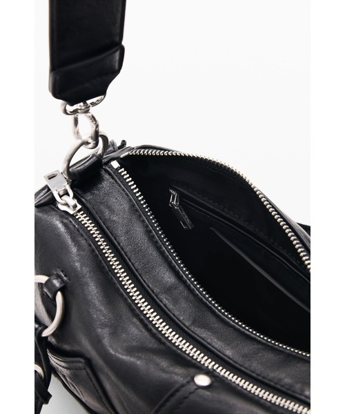 Desigual(デシグアル)の「Mini Quilted Boston Bag / ミニキルティッドボストンバッグ(ハンドバッグ・レディース・ブラック・FREE)」の4枚目の写真