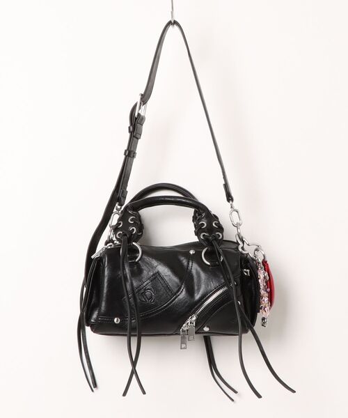 Desigual(デシグアル)の「Mini Quilted Boston Bag / ミニキルティッドボストンバッグ(ハンドバッグ・レディース・ブラック・FREE)」の10枚目の写真