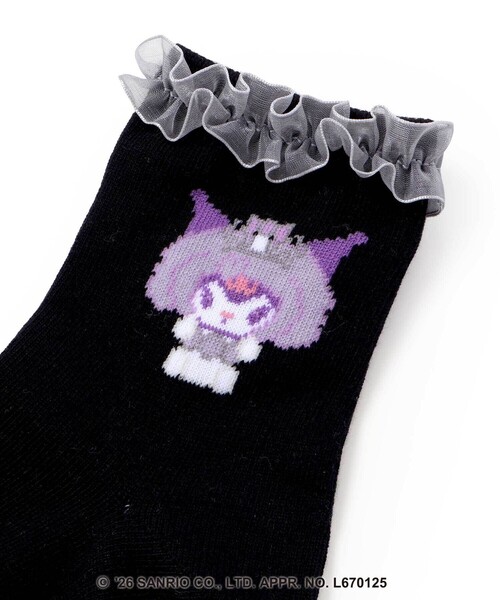 SLAP SLIP(スラップスリップ)の「【サンリオキャラクターズxSLAPSLIP】フリル付きソックス(13~21cm)(ソックス/靴下・キッズ・オフホワイト/ブルー・S/M/L)」の3枚目の写真