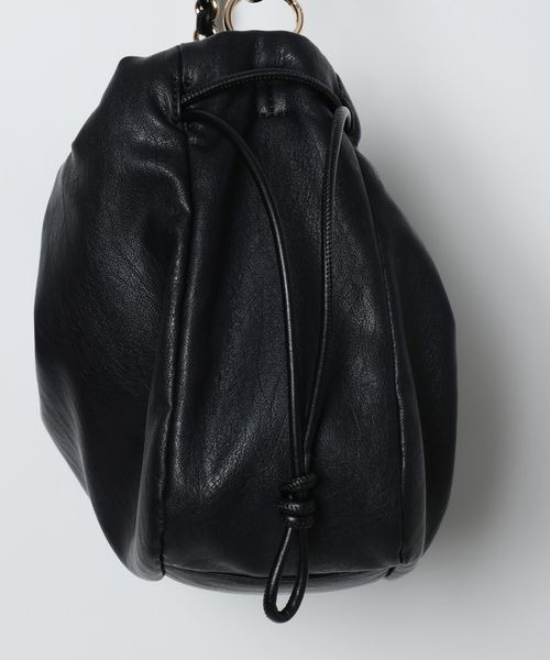 JEANASIS(ジーナシス)の「チェーンドロストギャザーBAG/1080937(ショルダーバッグ・レディース・ブラック系その他/ブラック・FREE)」の11枚目の写真
