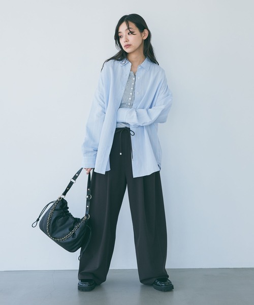 JEANASIS（ジーナシス）の「チェーンドロストギャザーBAG/1080937（ショルダーバッグ・レディース・ブラック系その他/ブラック・FREE）」の17枚目の写真