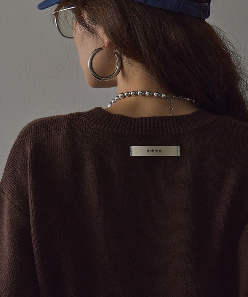 bohmal(ボマール)の「【セット商品】 プルオーバーニット ショートパンツ 2点セット セットアップ(ニット/セーター・レディース・ブラック/ブラウン/アイボリー/チャコールグレー・FREE)」の22枚目の写真