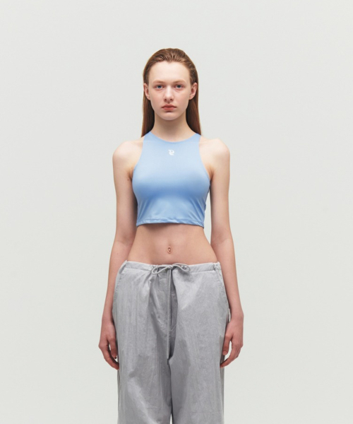 THEPORTA(ザ ポルタ)の「CROP JERSEY SLEEVELESS, BLUE(Tシャツ/カットソー・レディース・その他・ONE SIZE)」の2枚目の写真